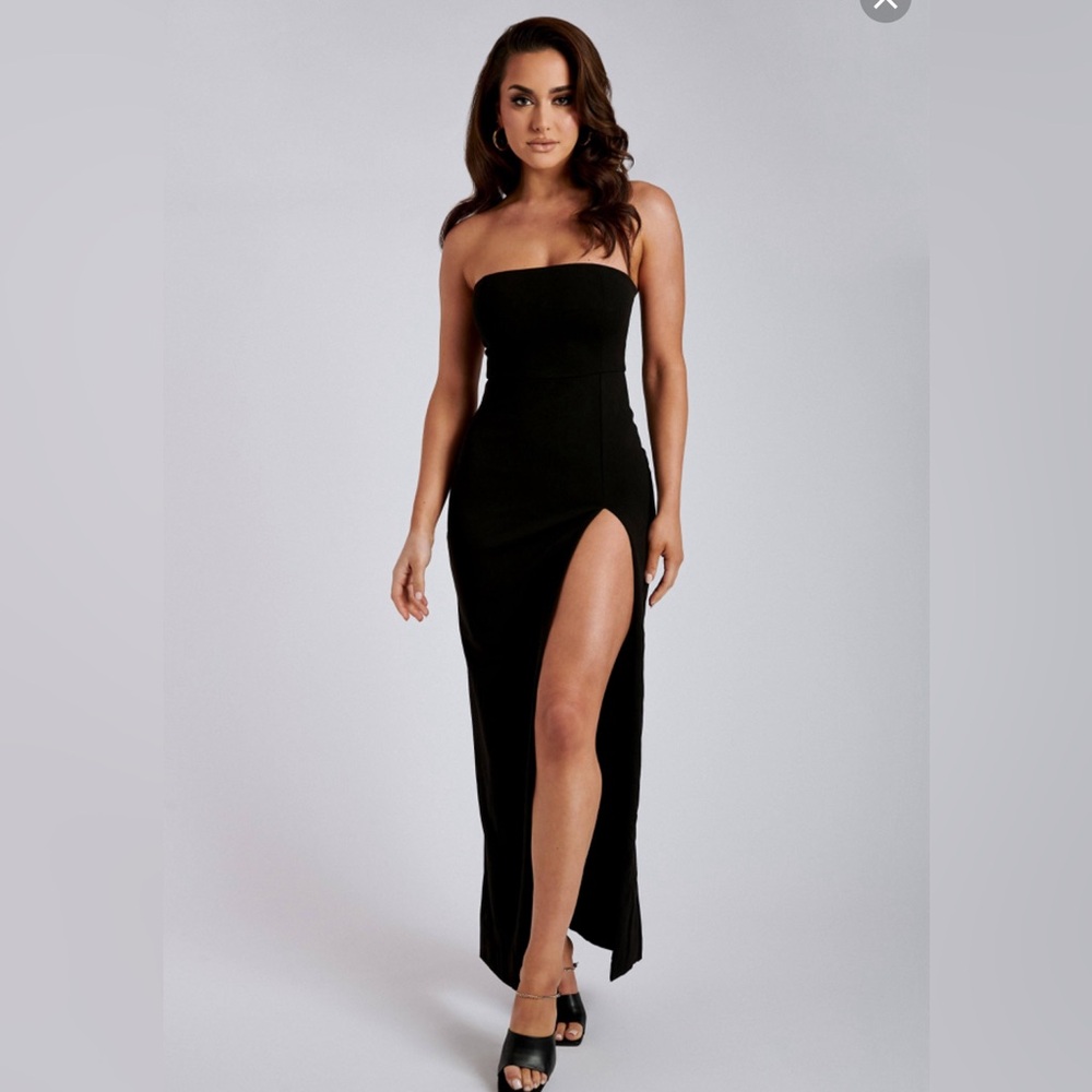 MESHKI RACHEL MAXI DRESS BLACK MEDIUM